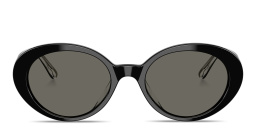 تسوق نظارات شمسية لومار بإطار بيضاوي أوليفر بيبلز بلون أسود أونلاين.