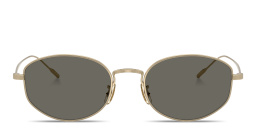 تسوق نظارات شمسية إيسترا بإطار بيضاوي للجنسين أوليفر بيبلز بلون ذهبي ناعم أونلاين.