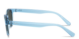 Shop Ray-Ban Junior Kids Bio-Based Square Sunglasses in Transparent Blue online.