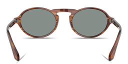 Shop GIORGIO ARMANI Armani Code Oval Sunglasses in Striped Brown online.