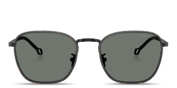 Shop GIORGIO ARMANI Visionary Luxury Square Sunglasses in Matte Black online.
