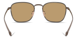 Shop GIORGIO ARMANI Visionary Luxury Square Sunglasses in Matte Bronze online.