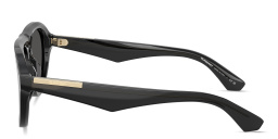 تسوق نظارات شمسية طراز بايلوت بالشعار المنقوش بربري بلون رمادي أونلاين.