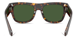 Shop Dolce & Gabbana Logo Signature Square Sunglasses in Havana online.