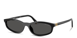 تسوق نظارات شمسية غير منتظمة بشعار العلامة العمودي ميو ميو بلون أسود أونلاين.