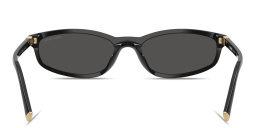 تسوق نظارات شمسية غير منتظمة بشعار العلامة العمودي ميو ميو بلون أسود أونلاين.