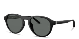 OLIVER PEOPLES R-8 Unisex Panthos Sunglasses in Semi-Matte Black – Product Photo 2