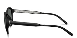 OLIVER PEOPLES R-8 Unisex Panthos Sunglasses in Semi-Matte Black – Product Photo 3