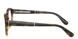 Shop BRUNELLO CUCINELLI Sartorial Sunset Square Eyeglasses in Havana Ivy online.