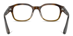 Shop BRUNELLO CUCINELLI Sartorial Sunset Square Eyeglasses in Havana Ivy online.