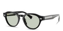 Shop BRUNELLO CUCINELLI Iconic Meridian Round Eyeglasses in Black online.