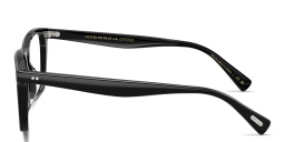 Shop OLIVER PEOPLES Rafkin Rectangle Eyeglasses in Black online.