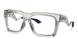 Shop Oakley Enigma Ink Unisex Wide Square Eyeglasses in Grey Shadow online.