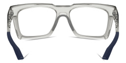 Shop Oakley Enigma Ink Unisex Wide Square Eyeglasses in Grey Shadow online.