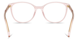 Shop Dolce & Gabbana Logo-Print Cat-Eye Eyeglasses in Pink online.