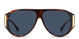 Shop ETRO Engraved Logo Unisex Aviator Sunglasses in Havana online.