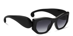 Shop ETRO Paisley Cat-Eye Sunglasses in Black online.