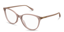Shop GUCCI GG Logo Cat-Eye Eyeglasses in Pink online.