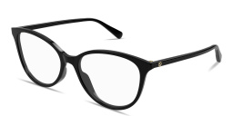 Shop GUCCI GG Logo Cat-Eye Eyeglasses in Black online.
