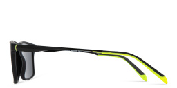 نظارات شمسية مستطيلة من SPIN ON8 بلون أسود - صورة المنتج 4