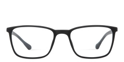 Shop SPIN ON8 Square Eyeglasses in Black online.