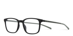Shop SPIN ON8 Square Eyeglasses in Black online.
