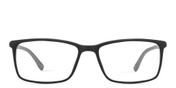 Shop SPIN ON8 Wide Rectangle Eyeglasses in Black online.