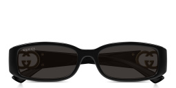 GUCCI GG Rectangle Sunglasses in Black – Product Photo 1