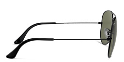 Ray-Ban Aviator Sunglasses in Black – Product Photo 3