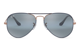 Ray-Ban Aviator Sunglasses in Dark Blue – Product Photo 1
