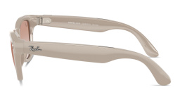 Shop Ray-Ban Meta Skyler Unisex Cat-Eye Sunglasses in Shiny Chalky Gray online.