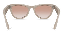 Shop Ray-Ban Meta Skyler Unisex Cat-Eye Sunglasses in Shiny Chalky Gray online.