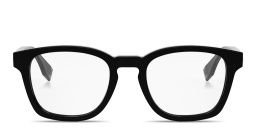 Shop FENDI Essential Unisex Square Eyeglasses in Black online.