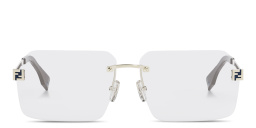 تسوق نظارات طبية سكاي واسعة غير منتظمة بدون إطار فيندي بلون ذهبي أونلاين.