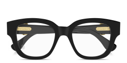 Cartier Panthère de Cartier Square Eyeglasses in Black – Product Photo 1