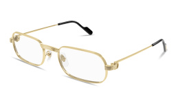 Shop Cartier Première de Cartier Wide Rectangle Eyeglasses in Gold online.