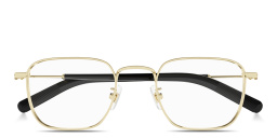 MONTBLANC Snowcap Square Eyeglasses in Gold – Product Photo 1