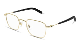 MONTBLANC Snowcap Square Eyeglasses in Gold – Product Photo 2