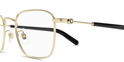 MONTBLANC Snowcap Square Eyeglasses in Gold – Product Photo 3