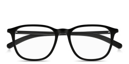 Shop MONTBLANC Snowcap Square Eyeglasses in Black online.