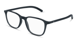 Shop MONTBLANC Snowcap Square Eyeglasses in Grey online.