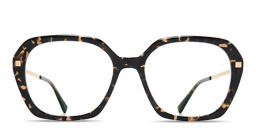 Shop MYKITA Marelle Oversized Butterfly Eyeglasses in Black online.