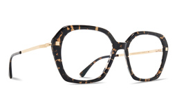 Shop MYKITA Marelle Oversized Butterfly Eyeglasses in Black online.