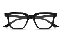 GUCCI Logo Signature Square Eyeglasses in Black – Product Photo 1