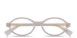 تسوق نظارات طبية بيضاوية بالشعار المثلّث بوتيغا فينيتا بلون رمادي-بني شفاف أونلاين.