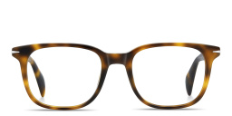 Shop DAVID BECKHAM Talisman Square Eyeglasses in Havana online.