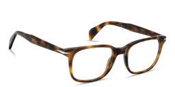 Shop DAVID BECKHAM Talisman Square Eyeglasses in Havana online.