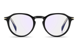 Shop DAVID BECKHAM Talisman Panthos Eyeglasses in Black online.