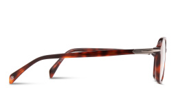 Shop DAVID BECKHAM Talisman Square Eyeglasses in Havana online.