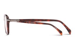 Shop DAVID BECKHAM Talisman Square Eyeglasses in Havana online.